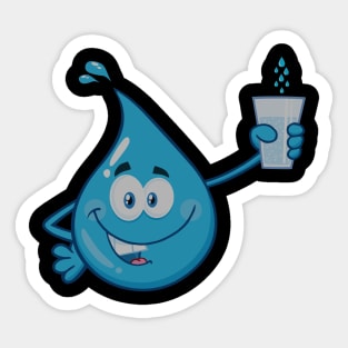 Water Droplets Sticker